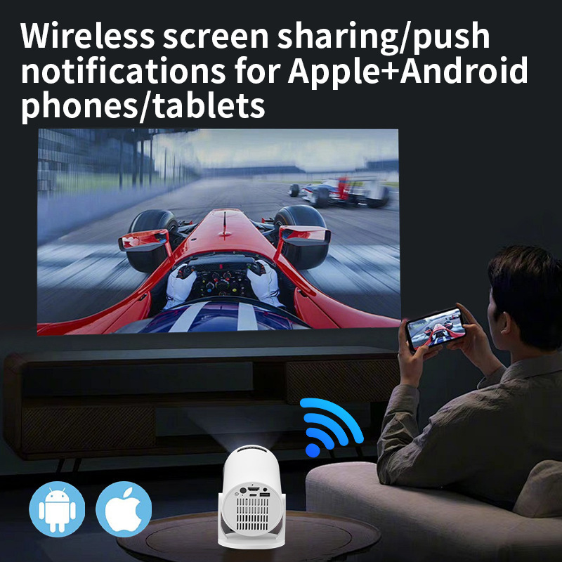 M5pro 越境新製品ホームマイクロポータブルミニ高精細ホームワイヤレス有線小型携帯電話プロジェクター|undefined