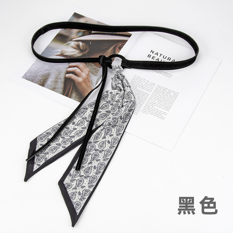 丝巾腰带配饰打结款女士搭连衣裙丝带PU腰链复古美式牛仔裤带女生|undefined