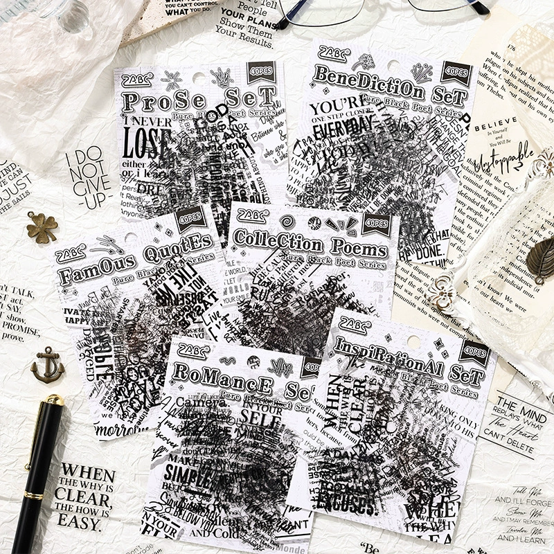 悦真 (Cross-border trading), sticker, stickers, scheduler, English letters