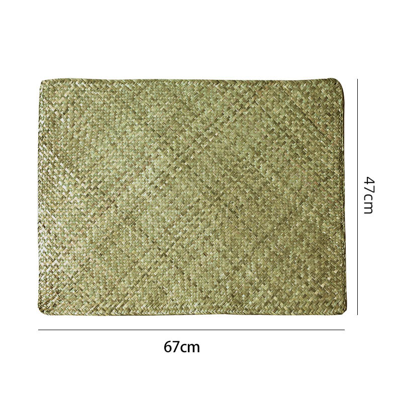 A5LKENS almohadilla de mesa de tejido a mano almohadilla de aislamiento térmico almohadilla de taza a prueba de quemaduras simple almohadilla de mesa de mesa de tejido de paja image 22