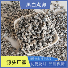 厂家供应黑白点碎石卵石透水砖用黑白水磨石水洗石米石芝麻灰石子