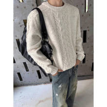 2025秋冬新款男士港风情侣韩版时髦毛衣经典款式复古风格潮搭上衣