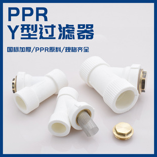 Y-type filter ppr 20 25 32 4 minutes 6 minutes 1 inch Y-type filter ppr water pipe fittings heating fittings
