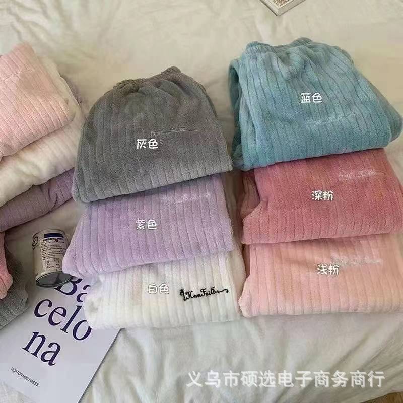 Traje de melocotón herméto pijama de lana de coral Xiaoxiangfeng nuevo estilo engrosado red térmica ropa de hogar con infrarrojos Xiaofeng