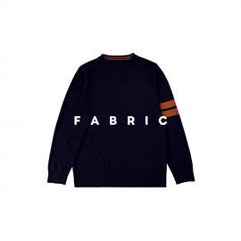 FABRIC番司｜老钱风杰尼男装 百搭圆领套头时尚简约针织打底毛衣