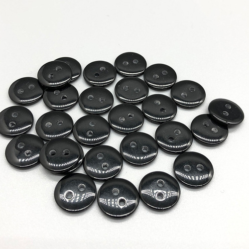 Resin bread pin transparent button black and white buttons for children's shirts small buttons for underwear turtleneck buttons