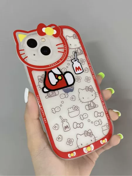 KT cat-transparent-red drinks