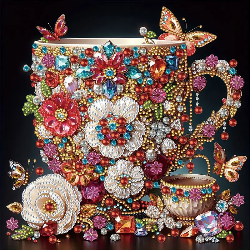 Pintura de Diamantes 5D con Forma Irregular de Princesa de Fantasía, Pintura de Diamantes DIY, Pintura de Diamantes con Puntos de Cristal, 30×30