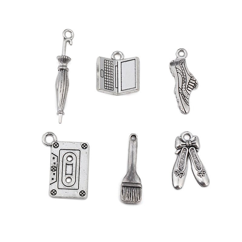DIY vintage alloy accessories daily necessities shoes umbrella computer pendant handicraft jewelry