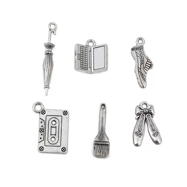 DIY vintage alloy accessories daily necessities shoes umbrella computer pendant handicraft jewelry