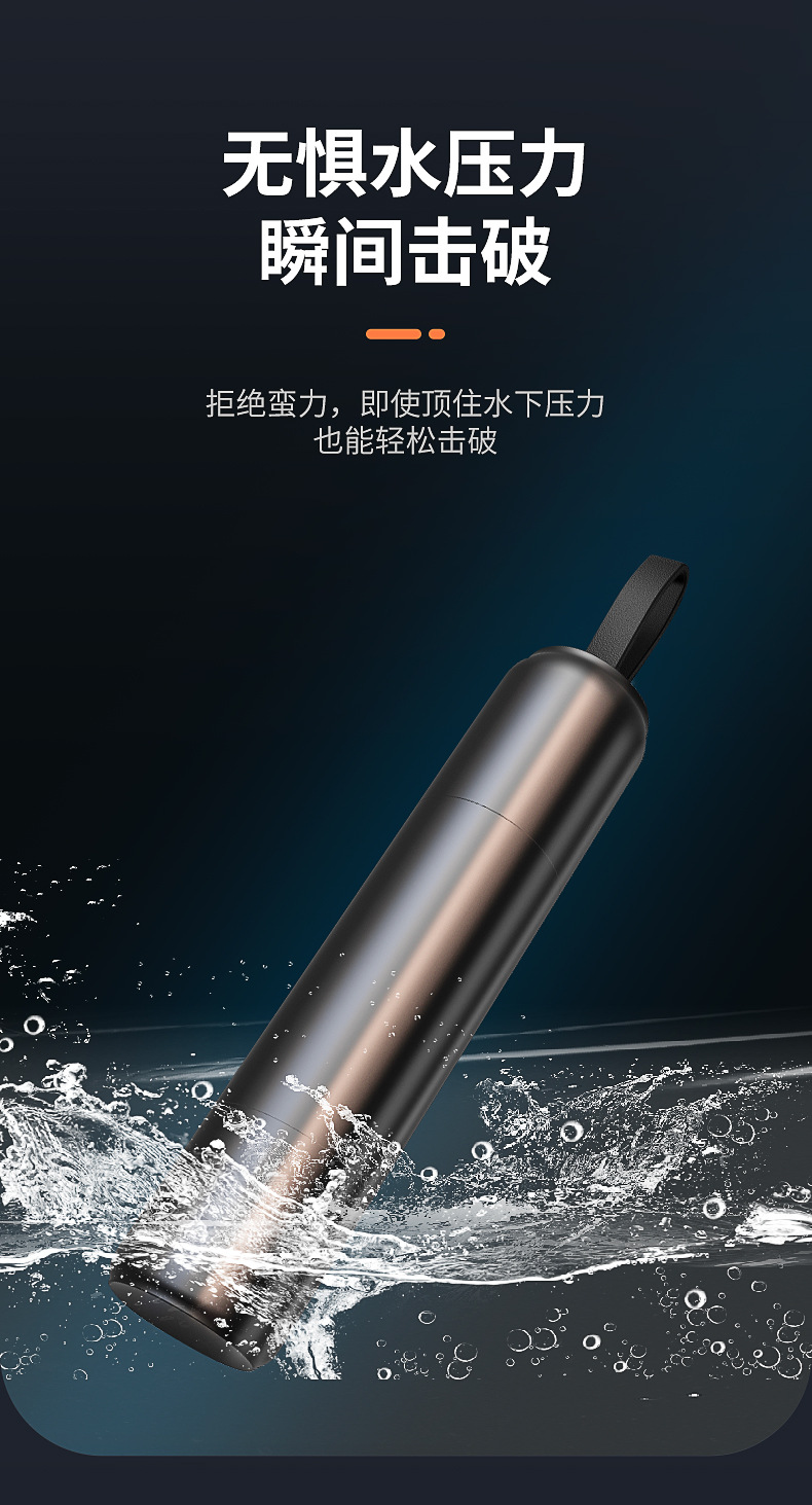 Multifunctional Car Window Breaker with Cutter for Quick Window Breaking and Seatbelt Cutting, Two-In-One, Cross-Border Packaging in Chinese and English