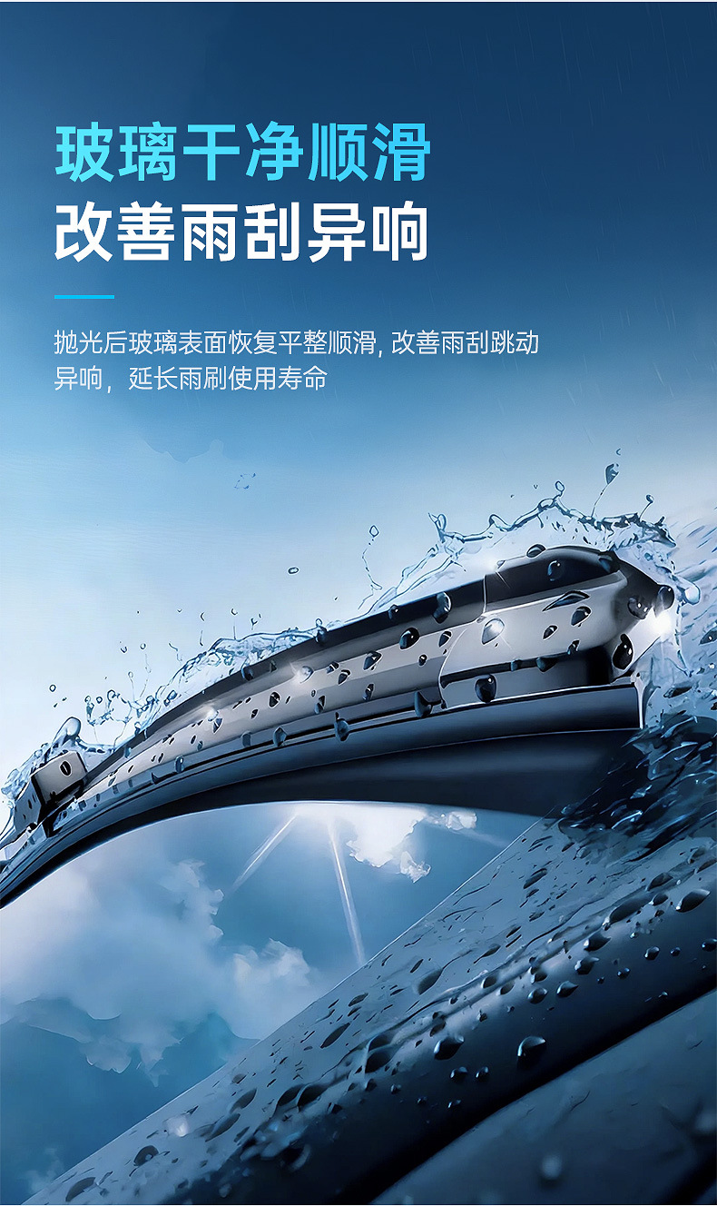 Car glass polishing agent, car oil film remover, coating water stain and scratch remover, strong oxide cleaning agent