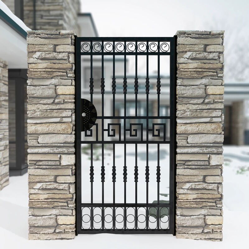 Small Courtyard Door, Outdoor Garden, Small Iron Door, Courtyard Door, European-Style Courtyard Iron Door, Chinese-Style Courtyard Single Opening