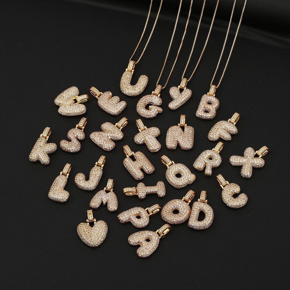 Hip Hop Letter Pendant Necklace
