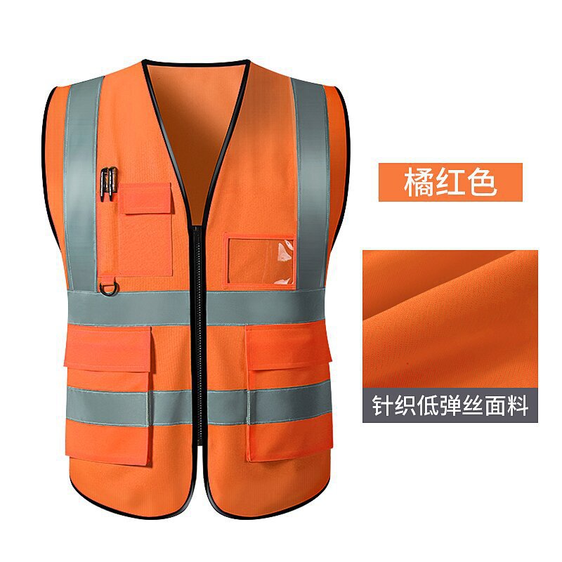 Multi-Bolsillo chaleco reflectante ropa reflectante conducción construcción saneamiento deber tráfico equitación ropa de seguridad