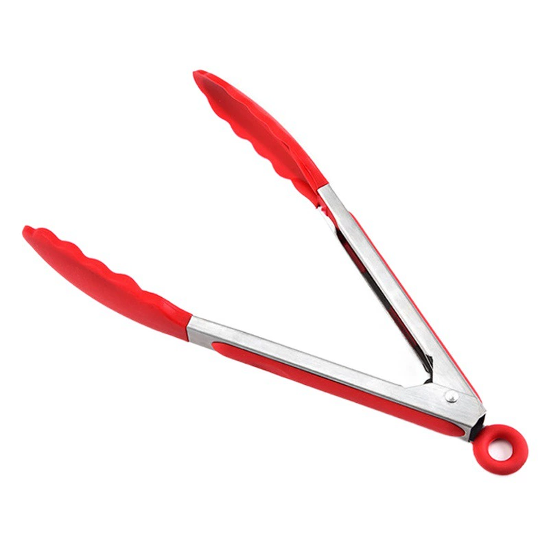 В наличии 7 дюймов 9 дюймов 12 дюймов силиконовый пищевой зажим 3 шт. Кухонный зажим пищевой зажим Барбекю зажим для стейка зажим