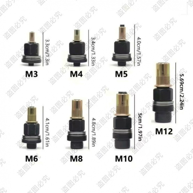 拉铆螺母简易工具手动拉母头牌照螺母简易电动拉铆枪用于薄铁皮