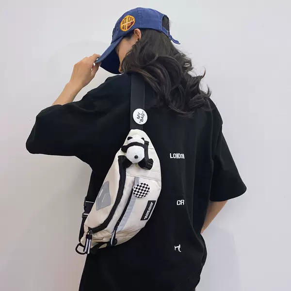 Crossbody bag, cross-border Japanese-style bag, new sports versatile student backpack, cycling shoulder bag, Harajuku trendy phone waist bag