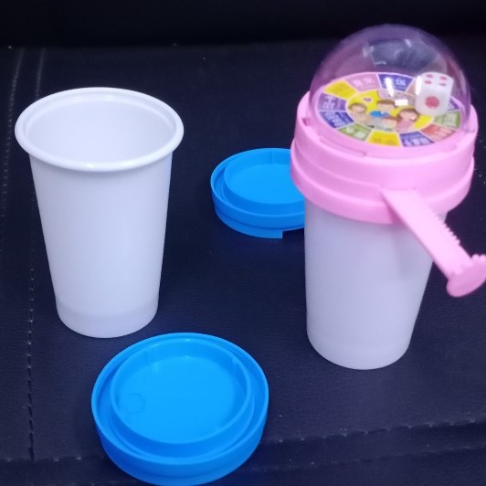 儿童玩具糖玩炫动杯休闲食品外包装盒PP一次性通用塑料包装盒