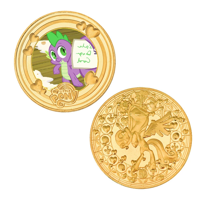 Коллекционная монета-подставка Little Pony на память (2025) — набор много монет, варианты подарков, акриловая рамка и коробка