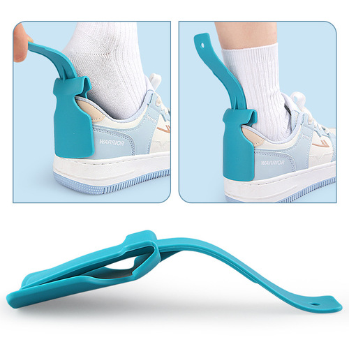 Creative small plastic shoehorn for old and young people to lift shoes without bending and put on shoes for lazy people