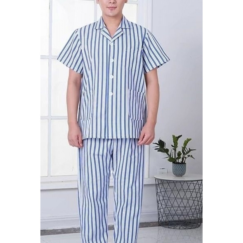 病号服短袖纯棉病人服长袖套装孕妇睡衣患者住院服男女病号服道具