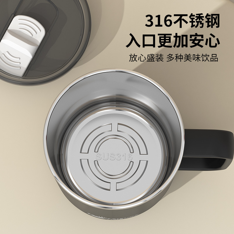 工厂定制不锈钢马克杯双层咖啡杯隔热牛奶口杯办公室茶杯日式水杯|undefined
