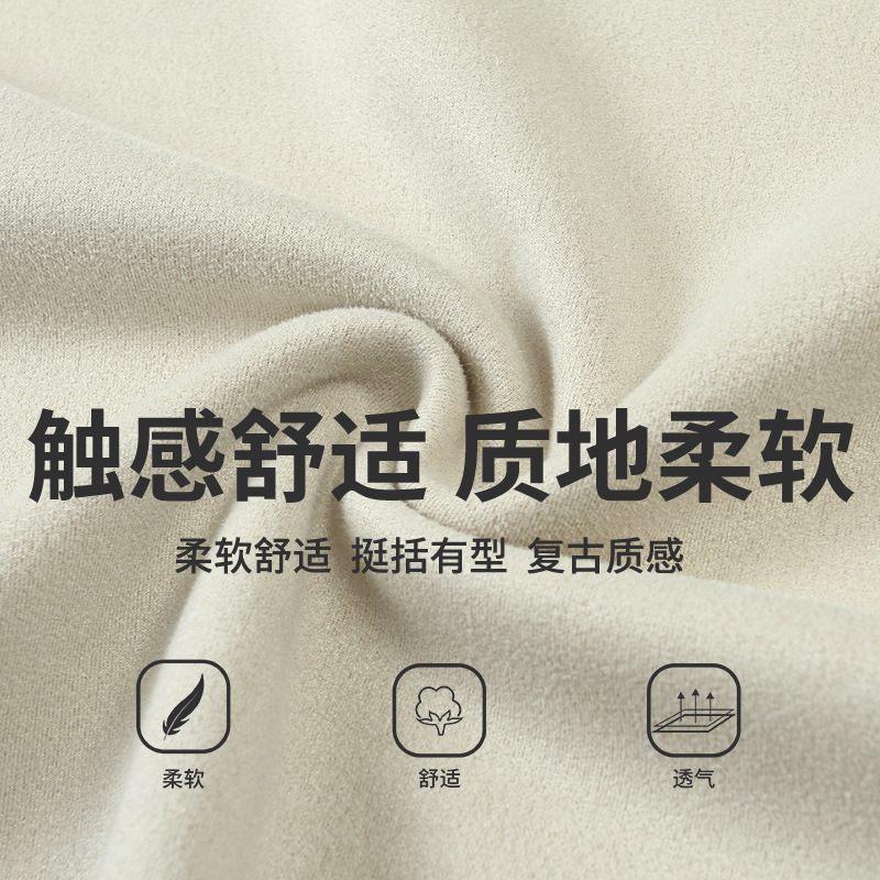 质感麂皮绒T恤男女款夏季宽松圆领潮牌短袖体恤可供二开q|undefined