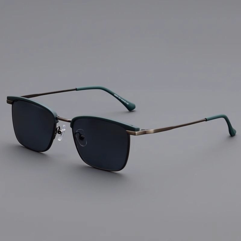 Niche Daily Sunglasses German Anti-ultraviolet Retro Personality Small Frame Artistic Square All-match Sunglasses for Men and Women