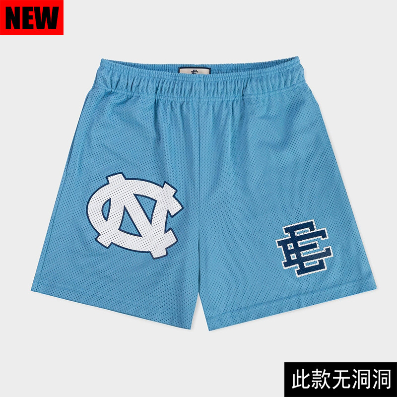 American Style Fashion Brand EE Shorts Men's and Women's Mesh Quick-drying Sports Outdoor Running and Riding Shorts Four Points but Knee