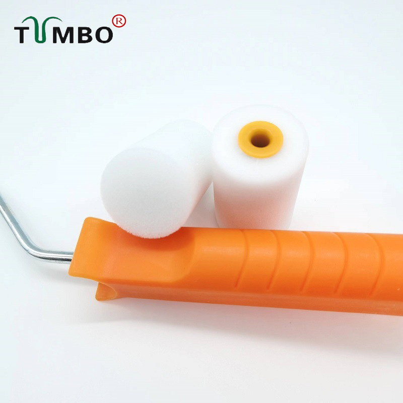 清仓2寸水性海绵细滚筒乳胶漆刷补漆无死角油漆刷胶水刷清洁滚刷