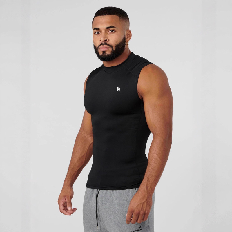 Youngla Men's Vest Summer New Sports Quick-Drying Breathable Milk Silk Elastic Sleeveless Vest Vest