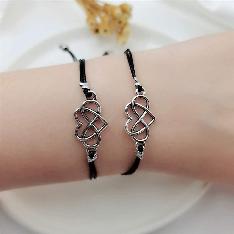 Anniversary Christmas couple friend matching relationship friendship bracelet husband wife good friend promise bracelet