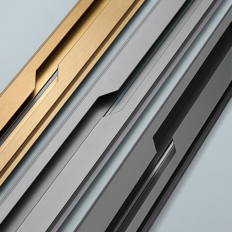 閃電款卡板銑型拉手鋁合金封邊拉手櫥櫃門抽屜衣櫃門把手工廠批發