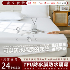 跨境传供防水床笠床罩隔脏床垫保护罩工厂直供单人租房防滑床罩
