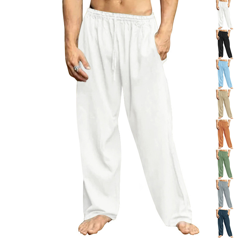 2023 Amazon Comercio exterior AliExpress otoño europeo y americano de los hombres hip hop transpirable más tamaño suelta Pantalones deportivos ocasionales