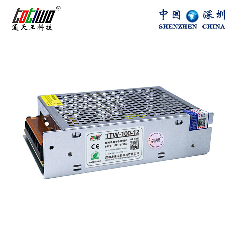 厂家供应12v8.3a开关电源高品质220V转12V100w LED专用开关电源
