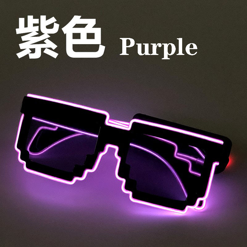 Gafas de sol LED para fiestas, estilo mosaico, geniales, brillantes, para día y noche, ambiente disco, KTV, bar, discoteca
