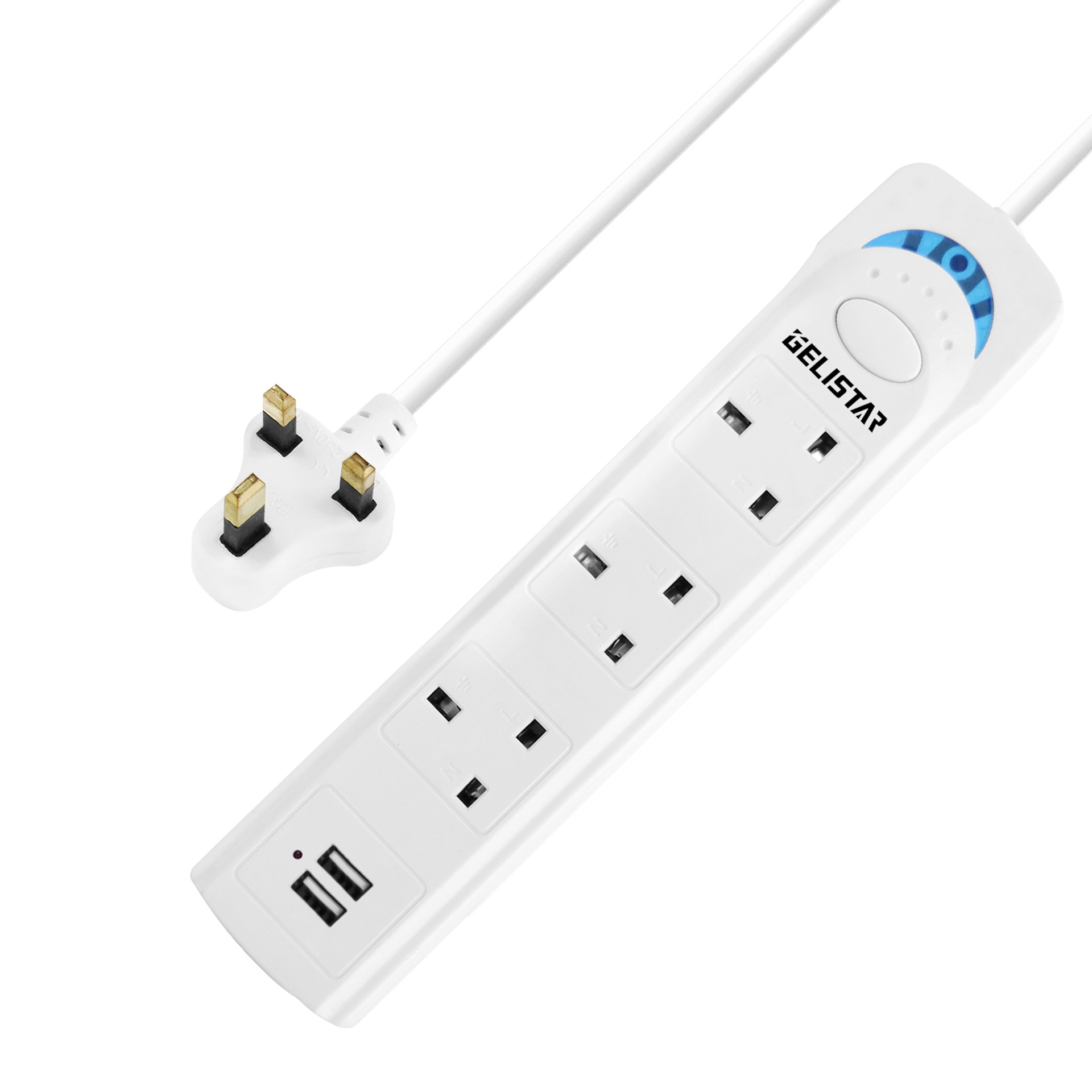 跨境外贸批发英标2个USB3孔扩展插座非洲热销电源插座