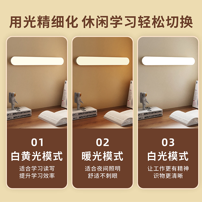 Lámpara de escritorio con protección ocular, luz de noche led, luz ambiental transfronteriza para estudiantes, luz de noche para dormitorio, luz de aprendizaje de regalo creativa