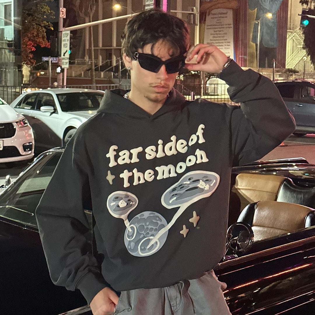 2026 European and American style foam printed sweatshirt, Y2K high street American casual hoodie, couple's hoodie, available now.