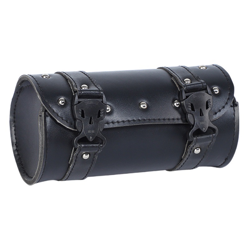 Motorcycle Bag, Biker's Left and Right Side Hanging Bag Hook, Black Bicycle Riding Bag, Retro Style Backpack