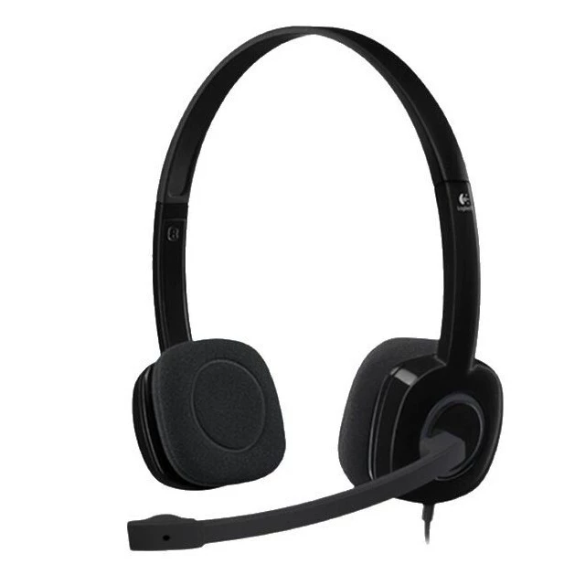 Logitech/罗技 H150 H151 проводные наушники 3.5 мм для ноутбука и компьютера, с регулируемым головным ободом