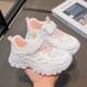 Girls' Shoes Mesh Breathable Casual Shoes 2025 New Spring & Fall Kidsren's Soft-Soled Sports Shoes Dad Running Shoes