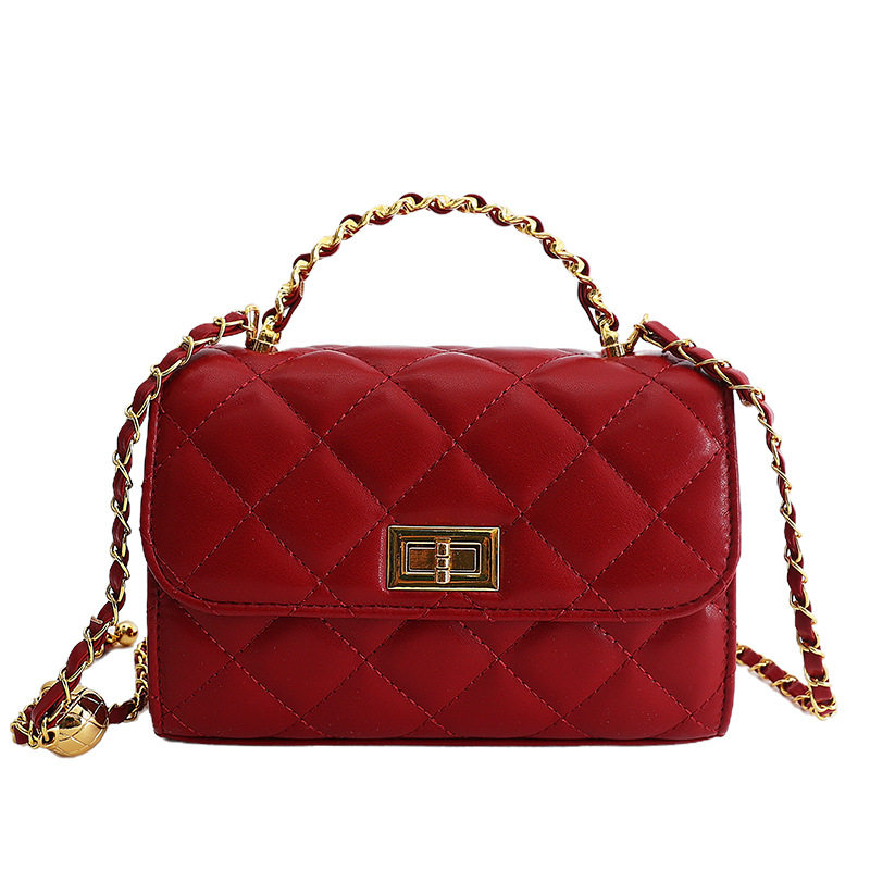 Bolso cuadrado de cadena de diamante de alta calidad para mujeres 2026 nuevo estilo de moda coreana bolso de hombro multigüedad bolso de mochila casual