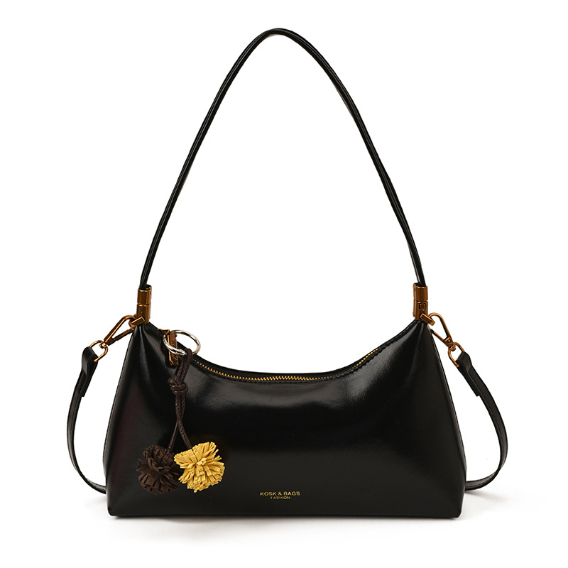 Bolsos de brazo franceses de alto nivel de invierno para mujeres 2025, nuevos bolsos de hombro de moda versátiles, bolsos retro