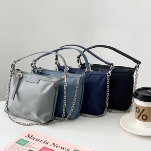 New Longxiang Underarm Small Square Bag Women's Handbag Niche Fashion Shoulder Bag Nylon Waterproof Bag Daily All-match