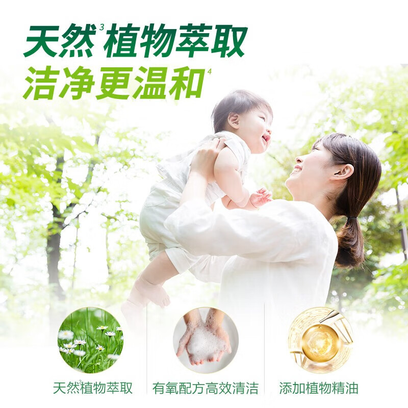 Woolite Laundry Detergent 1L Bottle - Antibacterial Oxygen Wash, Pine Fragrance, Antibacterial & Dust Mite Removal, Wholesale Group Purchase, One Piece Shipping