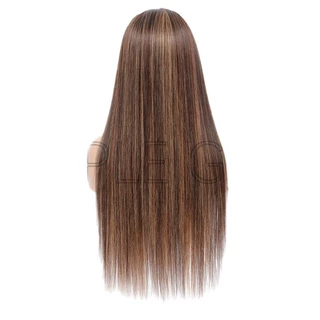 13x4 front human hair wigs 钢琴色头套p4/27前蕾丝真人假发