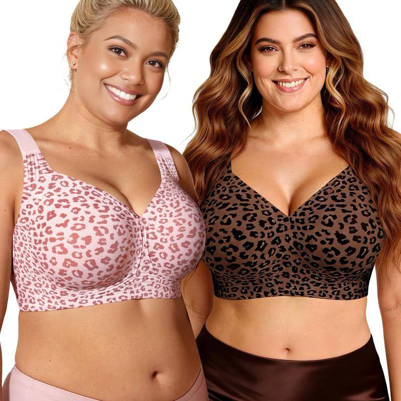 Women's Seamless Thin Wire-Free Bra with Push-Up Comfort